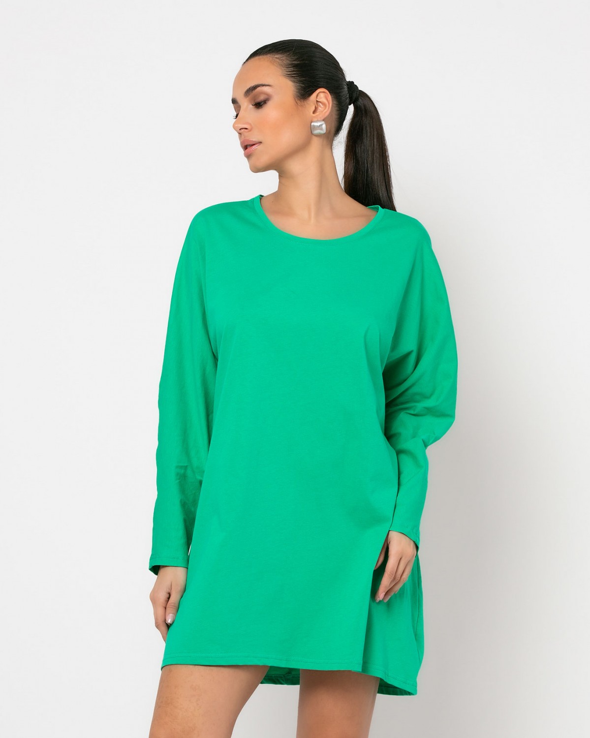 Μπλούζα βαμβακερή oversized μακρυμάνικη Brazil