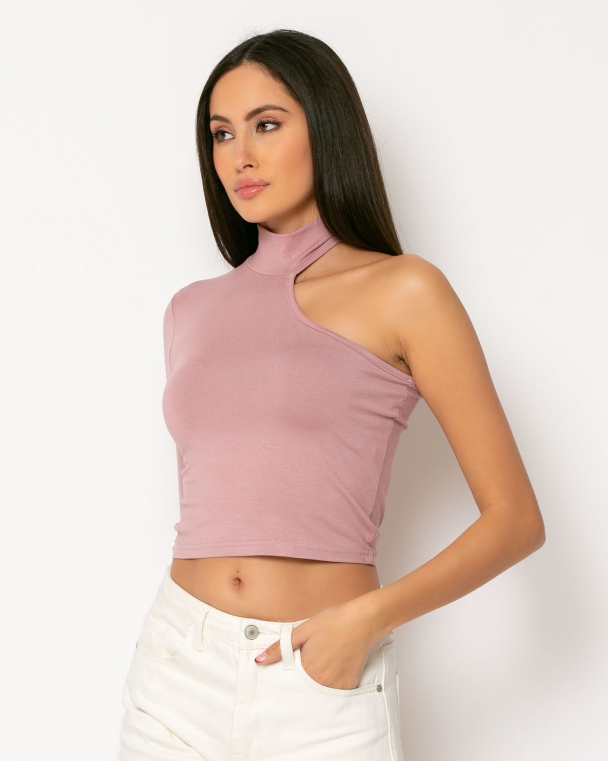 Μπλουζάκι στενό με έναν ώμο Σάπιο Μήλο