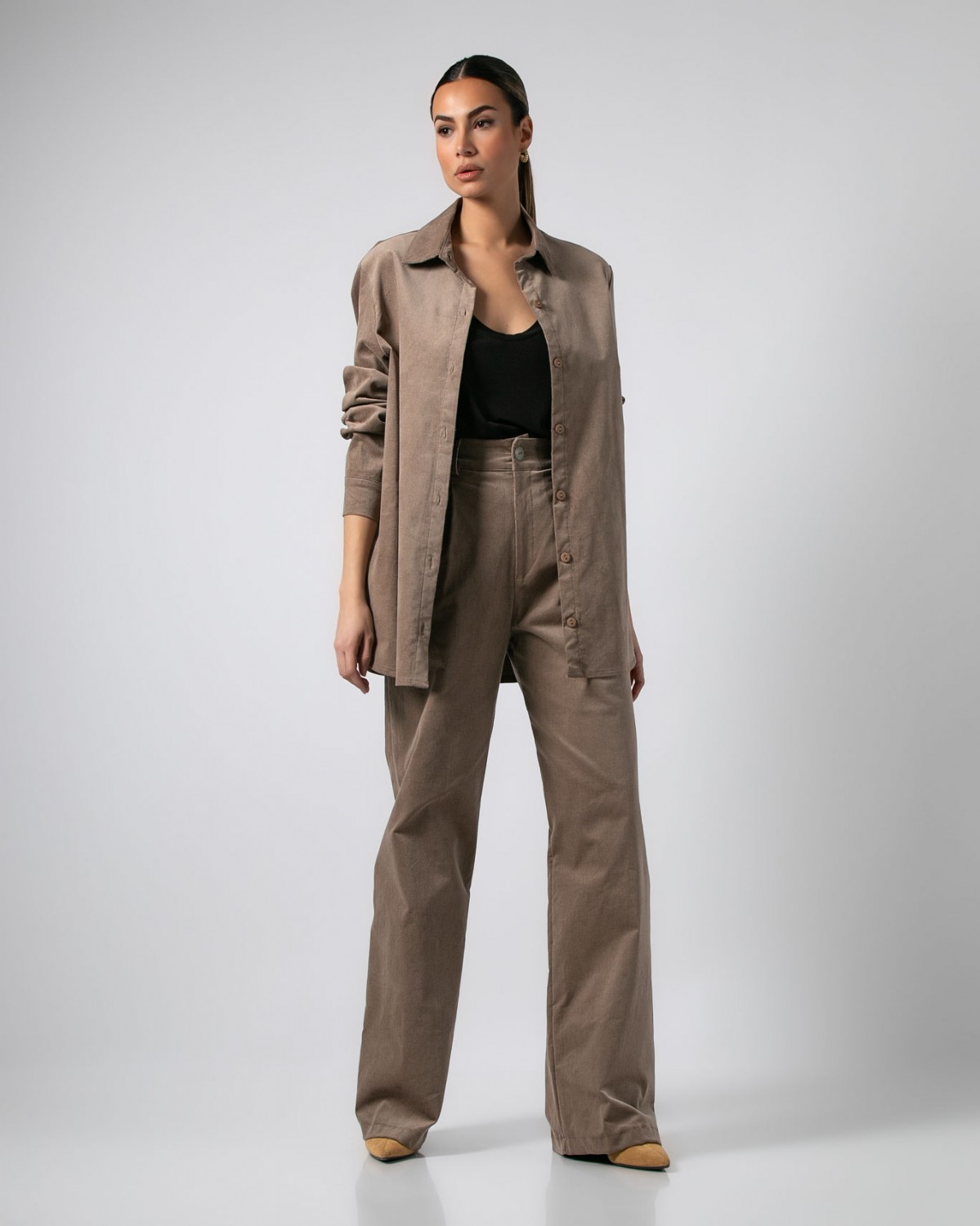 Πουκάμισο κοτλέ μακρυμάνικο Πούρο