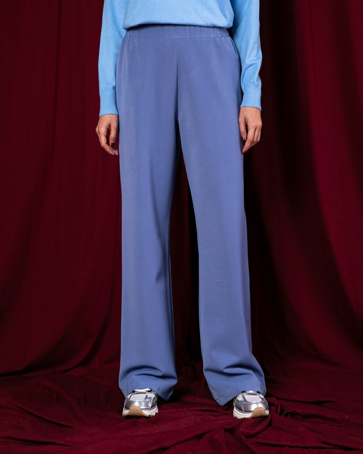 Παντελόνι με λάστιχο στην μέση Blue sky