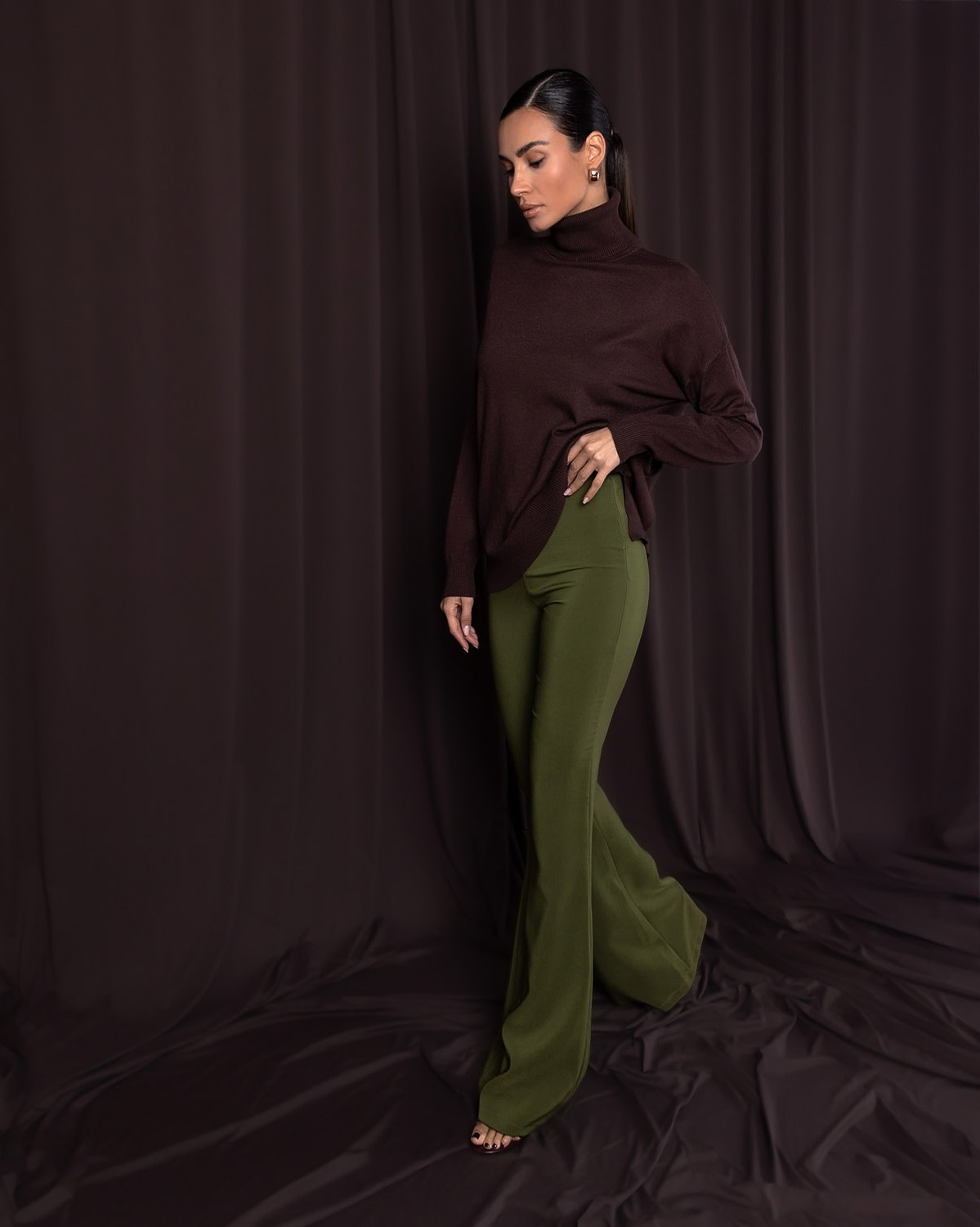 Παντελόνι ψηλόμεσο καμπάνα Army