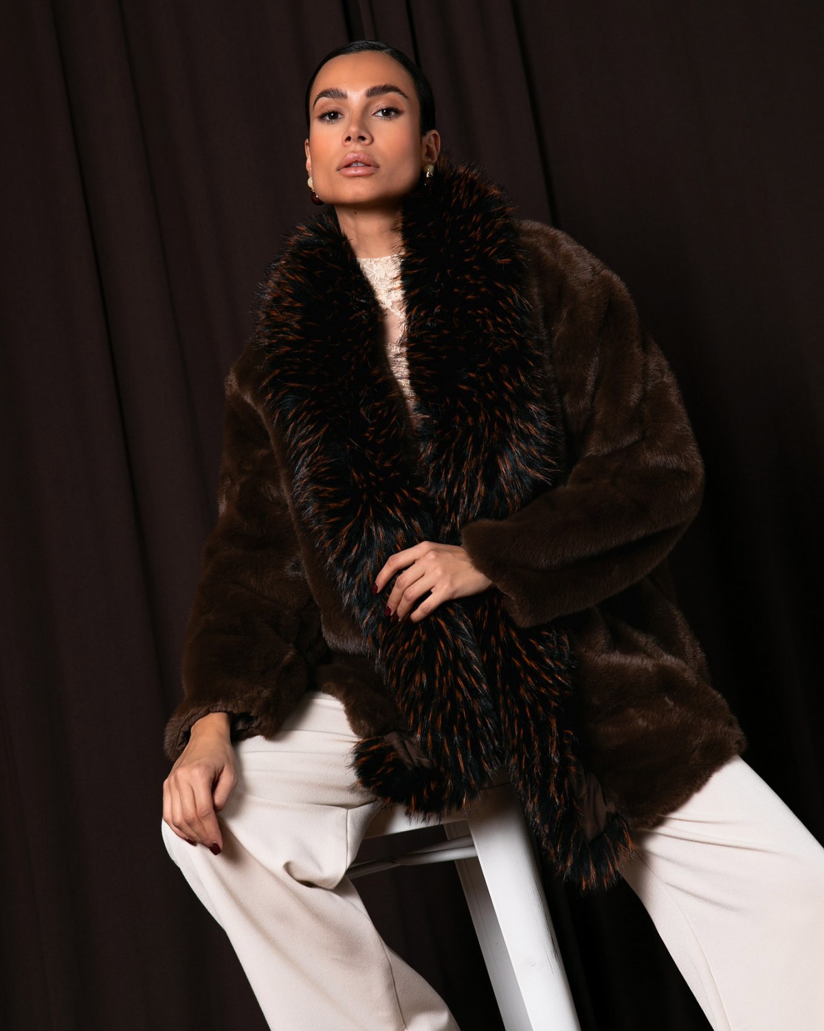 Γούνα μακρυμάνικη Brown 