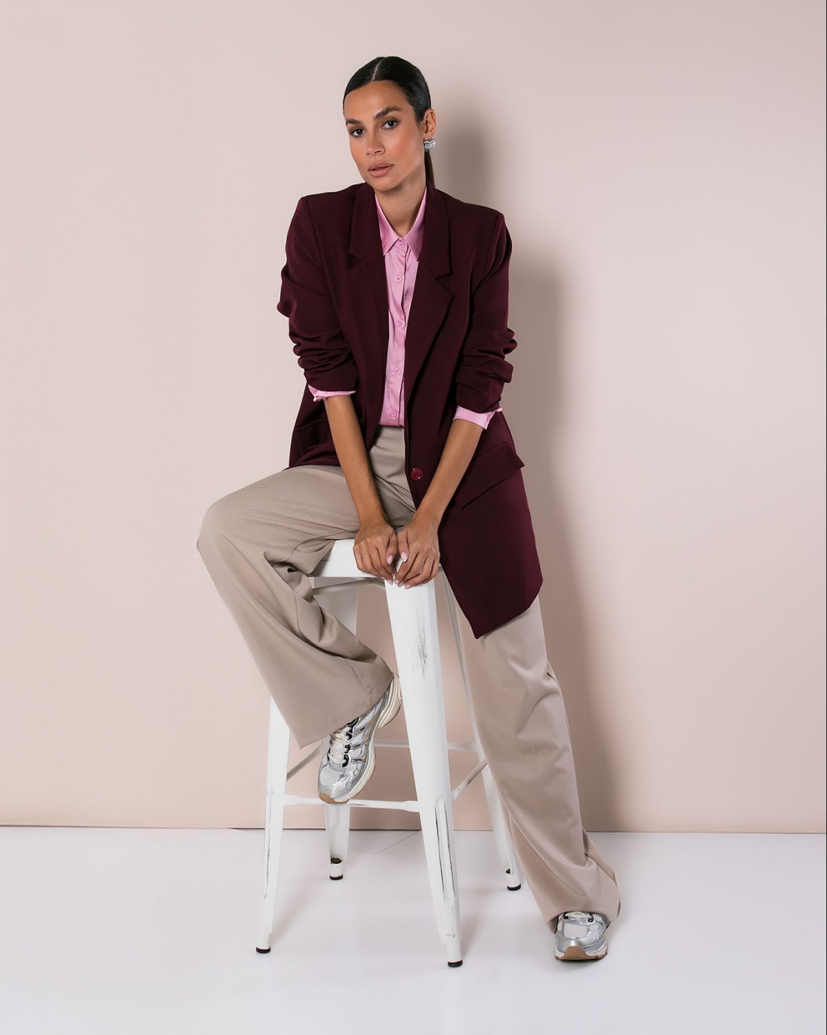 Σακάκι μακρυμάνικο Dark bordaux