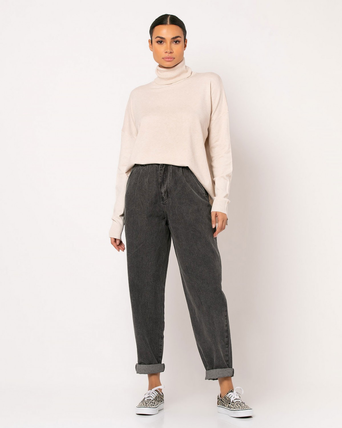 Jean loose Off black