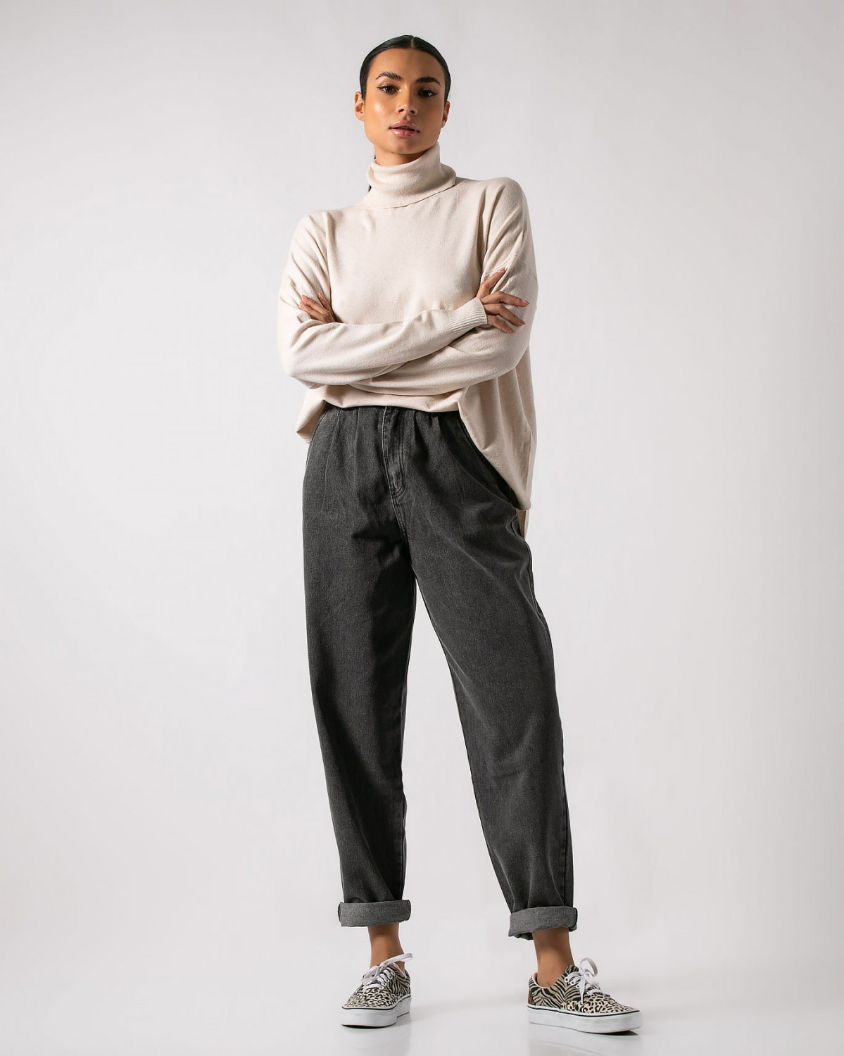 Jean loose Off black